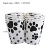 Black white-10pcs paper cups