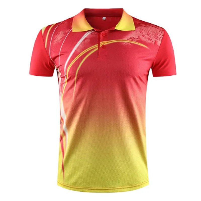 Быстросохнущая футболка для бадминтона унисекс рубашка-поло спортивная одежда с сублимационным принтом бега и тенниса пользовательским