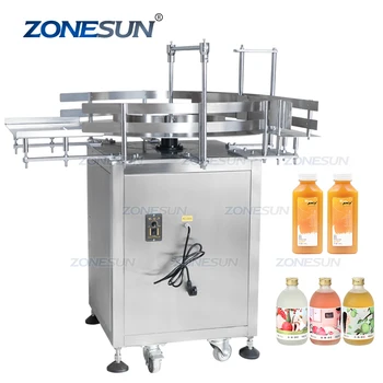 Zonesun Automatic Round Rotary Plastic Glass Bottle Unscrambler Glass ...