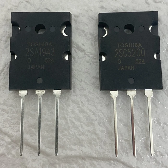 Transistor Audio Coppia Transistor Di Potenza 2SA1943 + 2SC5200 Toshiba Transistor Audio Coppia Transistor Di Potenza 2SA1943 + 2SC5200 Toshiba