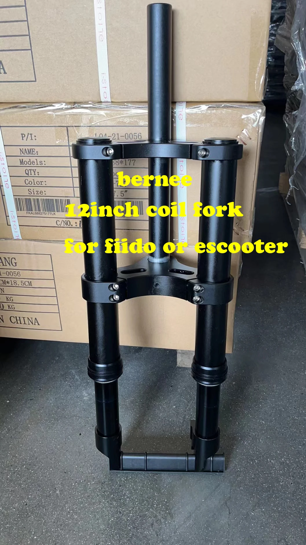 12" Bike Fork Cnc Aluminum Air 12inch Hub Motor Ebike Bicycle Fork For