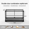 Double Door Midnight Black - 90*45*49