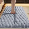 Memory Foam Bathroom Mat - Full Coverage with Backing, Flange Gray