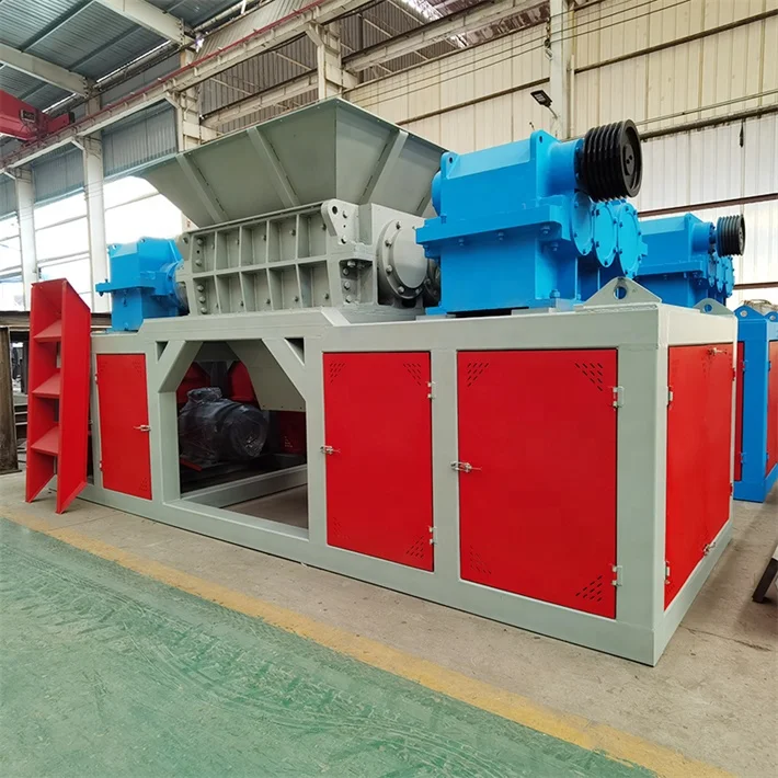 Double Shaft Hdpe Plastic Eps Polystyrene Hdpe Plastic Bumper Shredder Grinder Crusher Machine