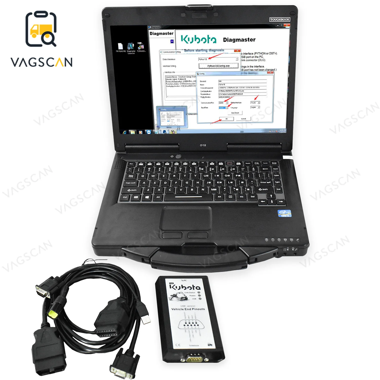 For Kubota Diagmaster Agricultural Machinery Diagnostic Tool For Kubota ...