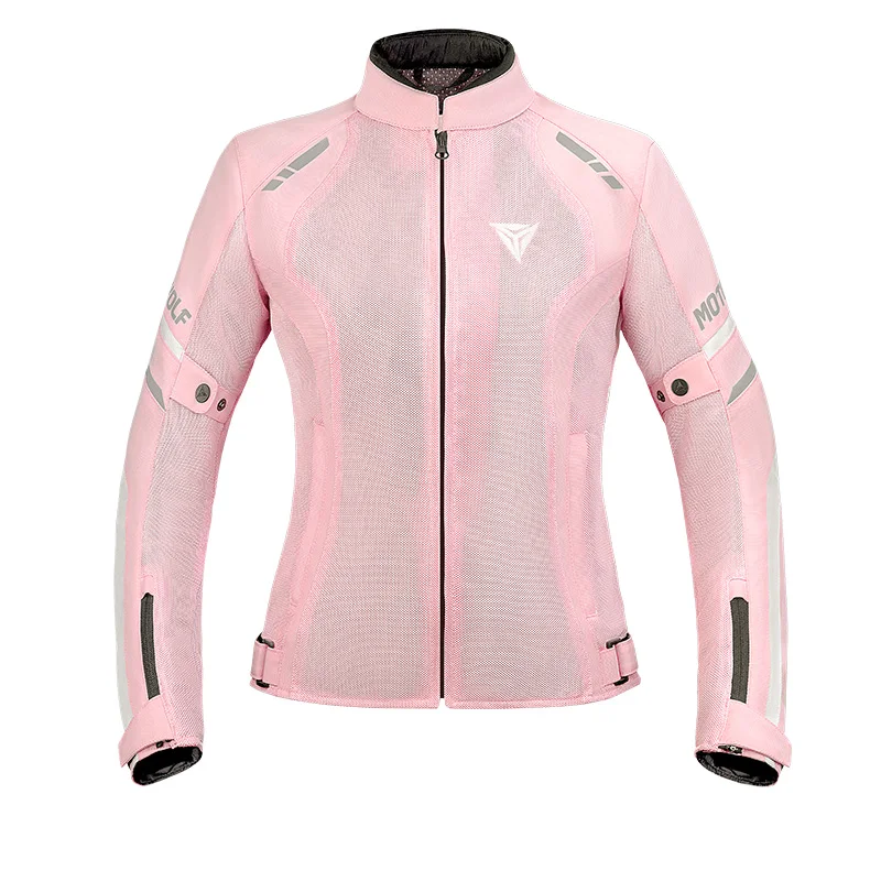 Breathable Summer Motorcycle Jacket for Women with Armor