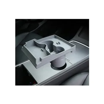 2023 car organizers Creative Design Silicone Material  Car Center Console Cup Holder Storage Box For Tesla Model 3/Y