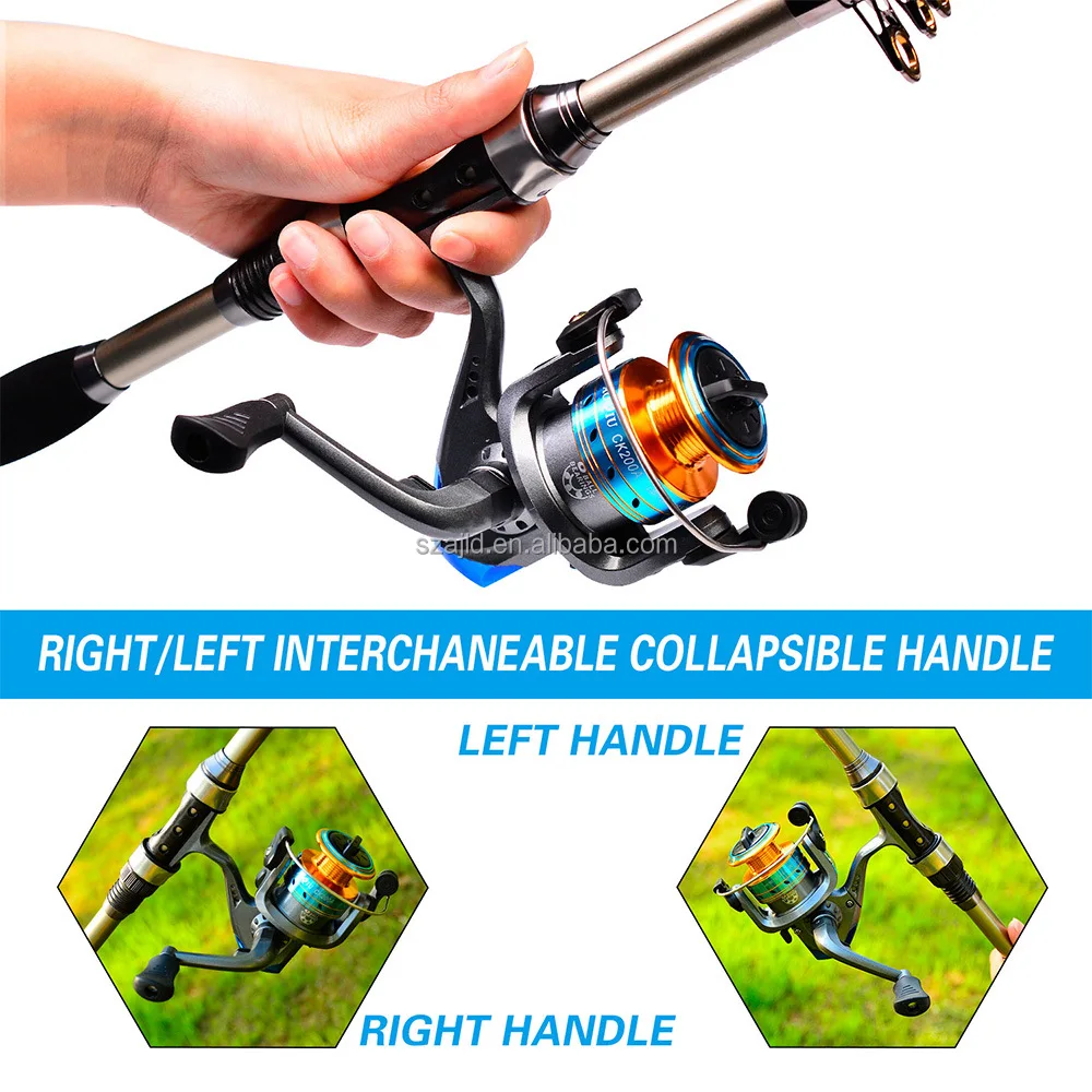 Outdoor Mini 1.8m Full Kit Fishing Rod Reel Combo Pesca Spinning