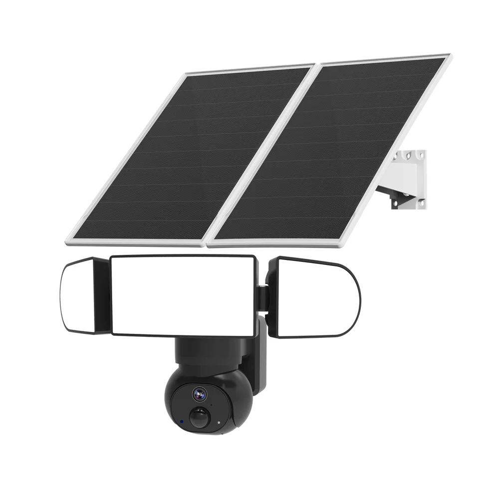 Solar floodlight camera