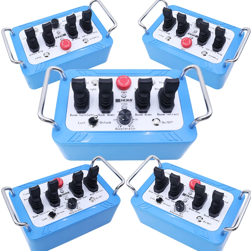Factory Direct Sale 4 Hall Motor Hydraulic Joystick Mechanical Valve Rotary Drilling Rig Radio Remote Control Kits