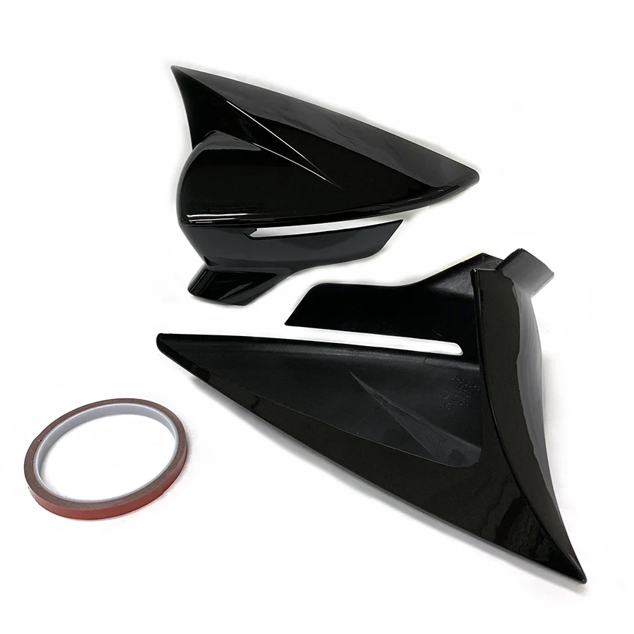 product black mirror cover for seat leon 2013   2020 car side rearview mirror cover abs accessories for 2014 2015 2016 2017 2018 2019-6