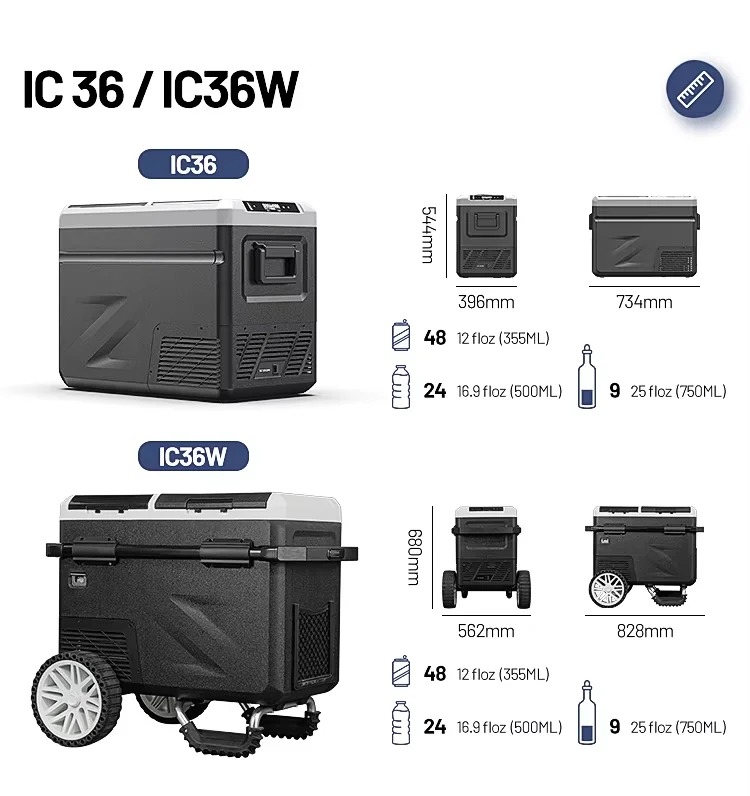 cigarette lighter cooler box Alpicool IC36 Mini Car Electric Cooler Box Durable Automobile Fridge With  Ice Maker Portable Compressor Rv Outdoor Hotel Use| Alibaba.com