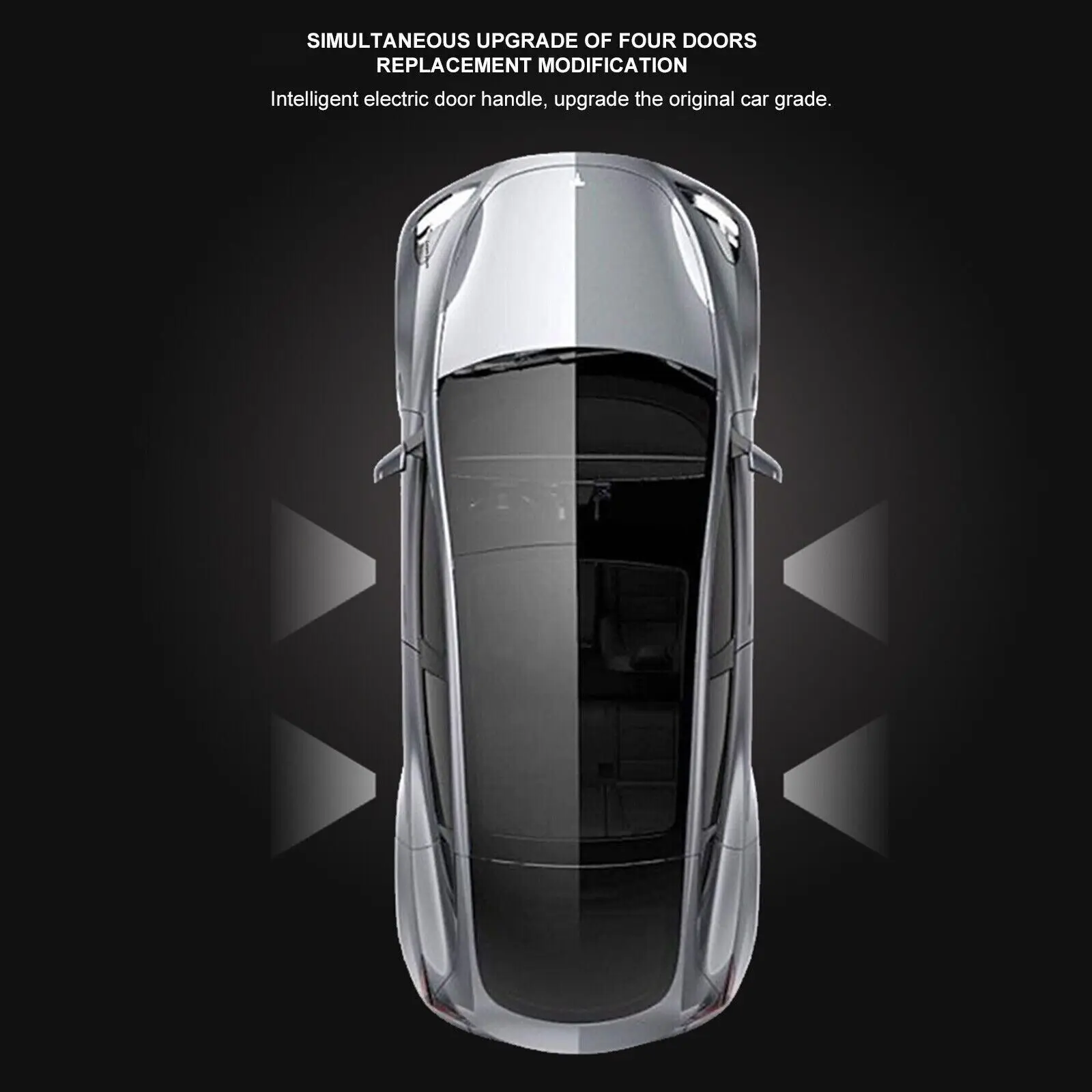 Smart Electric Door Handles With Colorful Led Lights Auto Compatible