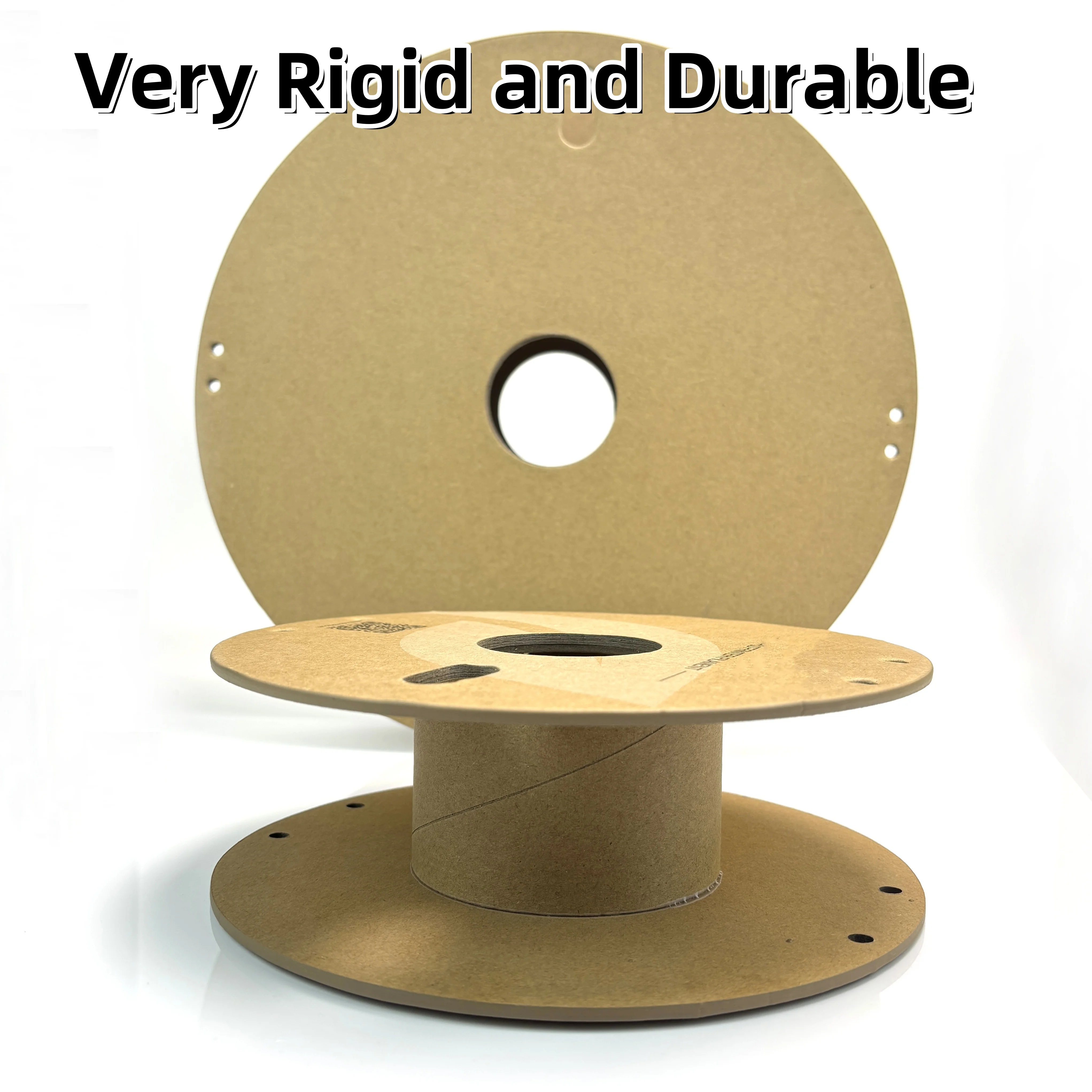 Eco-friendly Biodegradable Customized Reel Empty Cardboard Empty Ribbon Spool for 3D Printer Filament