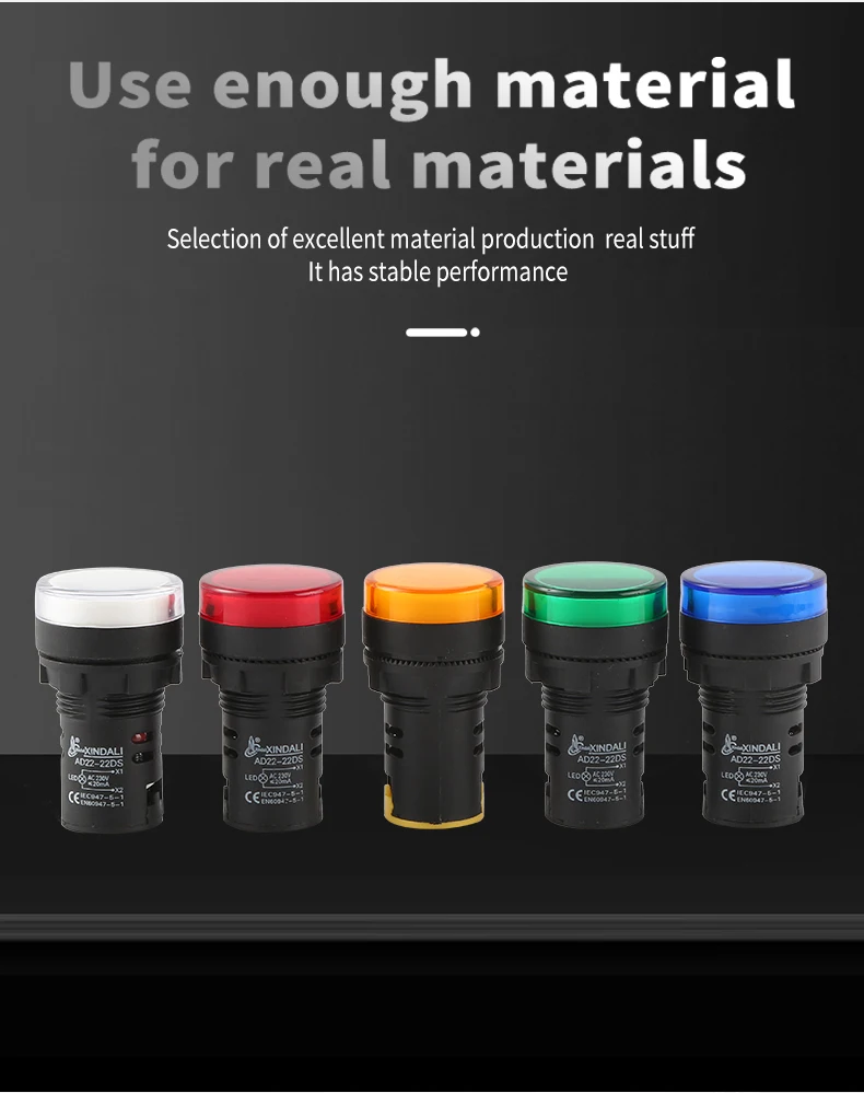 Ad2222ds New 22mm Panel Mount Led Power Electronic Indicator Pilot