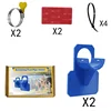 แถบคาดคอ/กล่อง สีฟ้า 2+2
