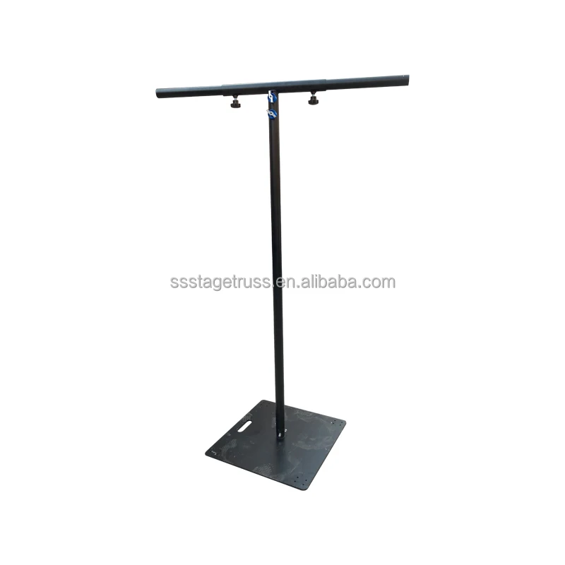 product adjustable 18 32m aluminum display stand height t shape light  iiron base 60kg load bearing-2