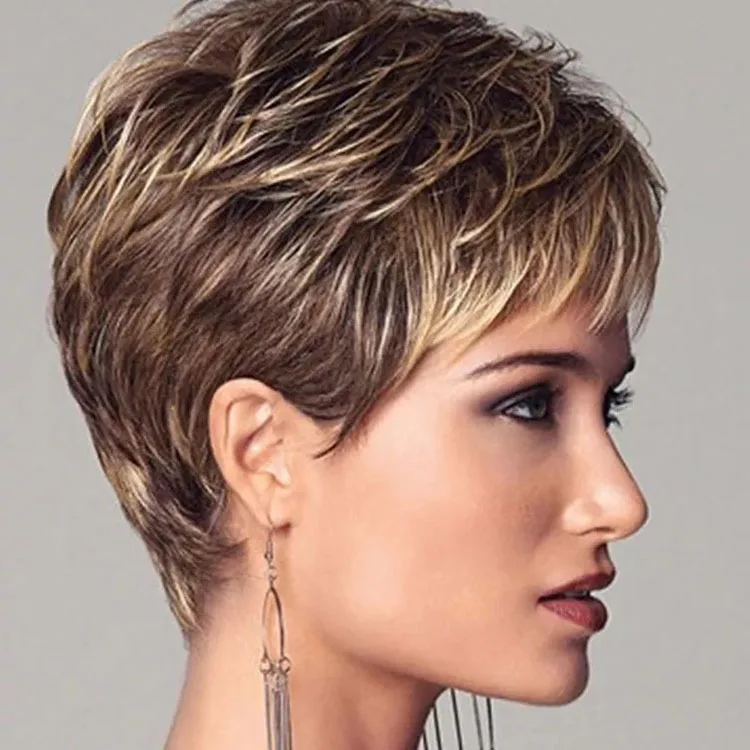 short brown human hair wigs