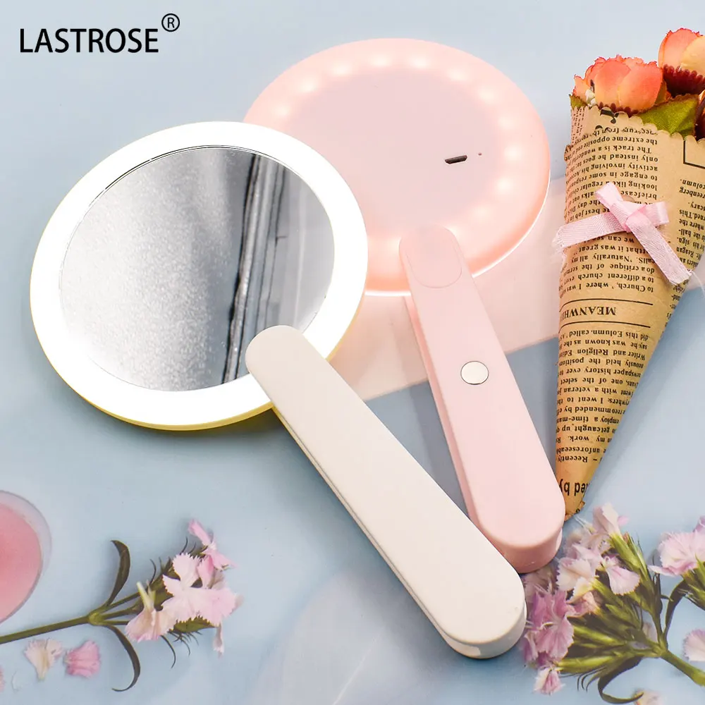 Wholesale Oem Handheld Mirror Private Label Compact Led Pocket Mirror