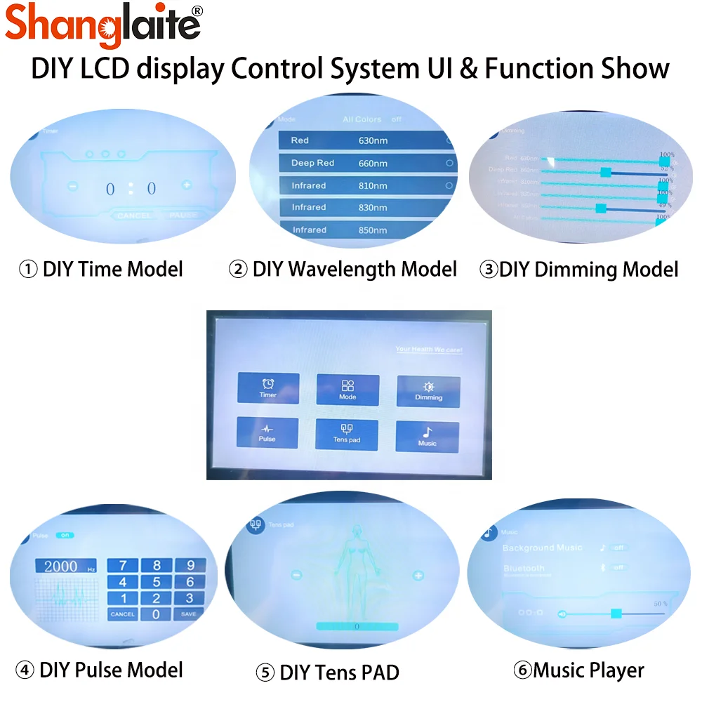 DIY Smart Control Red and Infrared Bed Half Body TreaTment PDT Machine Infrared Red Light Therapy Panel For Pain Relief supplier