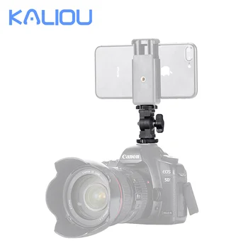 KALIOU E011 Micro Holder ABS Plastic Aluminum Alloy 1/4 Standard Screw for Light Lamp Mobile Phone Clip Microphone Tripod detail image