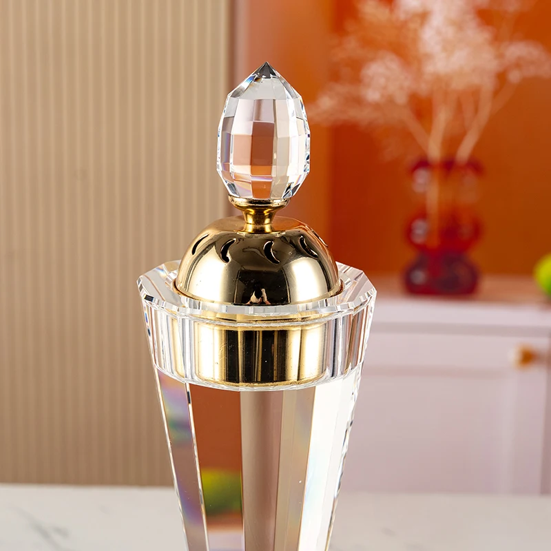 product new home decor purifying air treatment exquisite fashion glass crystal aromatherapy stove-9