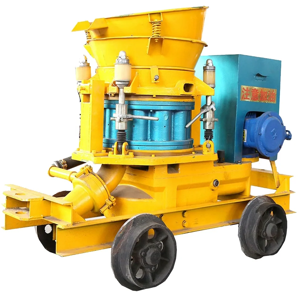 Diesel Wet Mix Guniting Machine Mini Portable Air Shotcrete Spraying Hydraulic Wet Concrete Shotcrete Machine