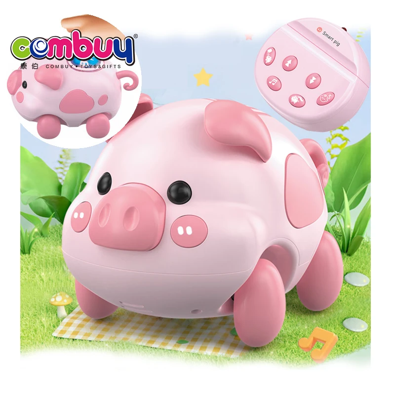 Remote Control Music Learn to Crawl Interactive Smart Animal Toy Rc Cartoon Pig