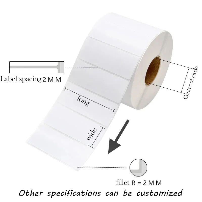 Custom Colour Factory Wholesale 4" X 6" Self Adhesive Printer Direct Thermal Shipping Sticker for USPS FBA UPS Ebay 4x6 details