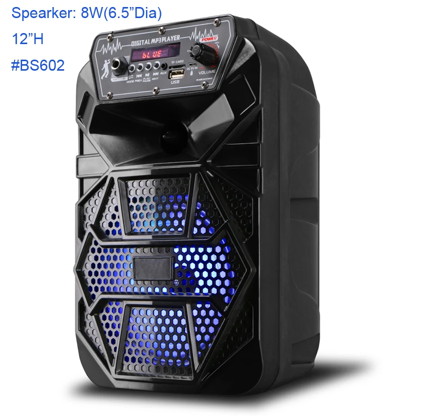 2020 беспроводной динамик со светодиодной подсветкой, музыкальная система с поддержкой USB, FM, караоке