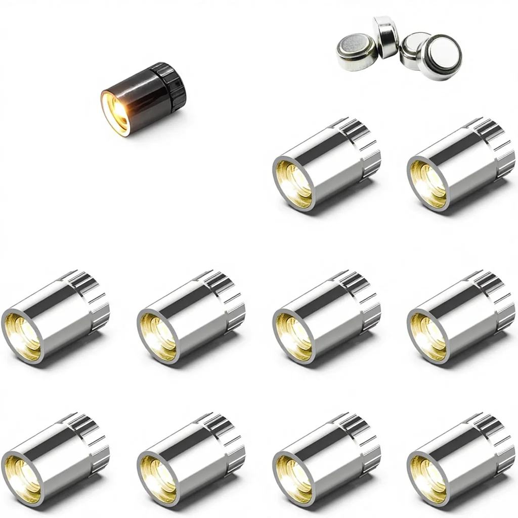 10-pack små resinkulor IP20, batteridrivna LED-lampor i varmt vitt, trådlösa miniatyrlampor för konstverk, smyckesutställning och DIY-hantverk