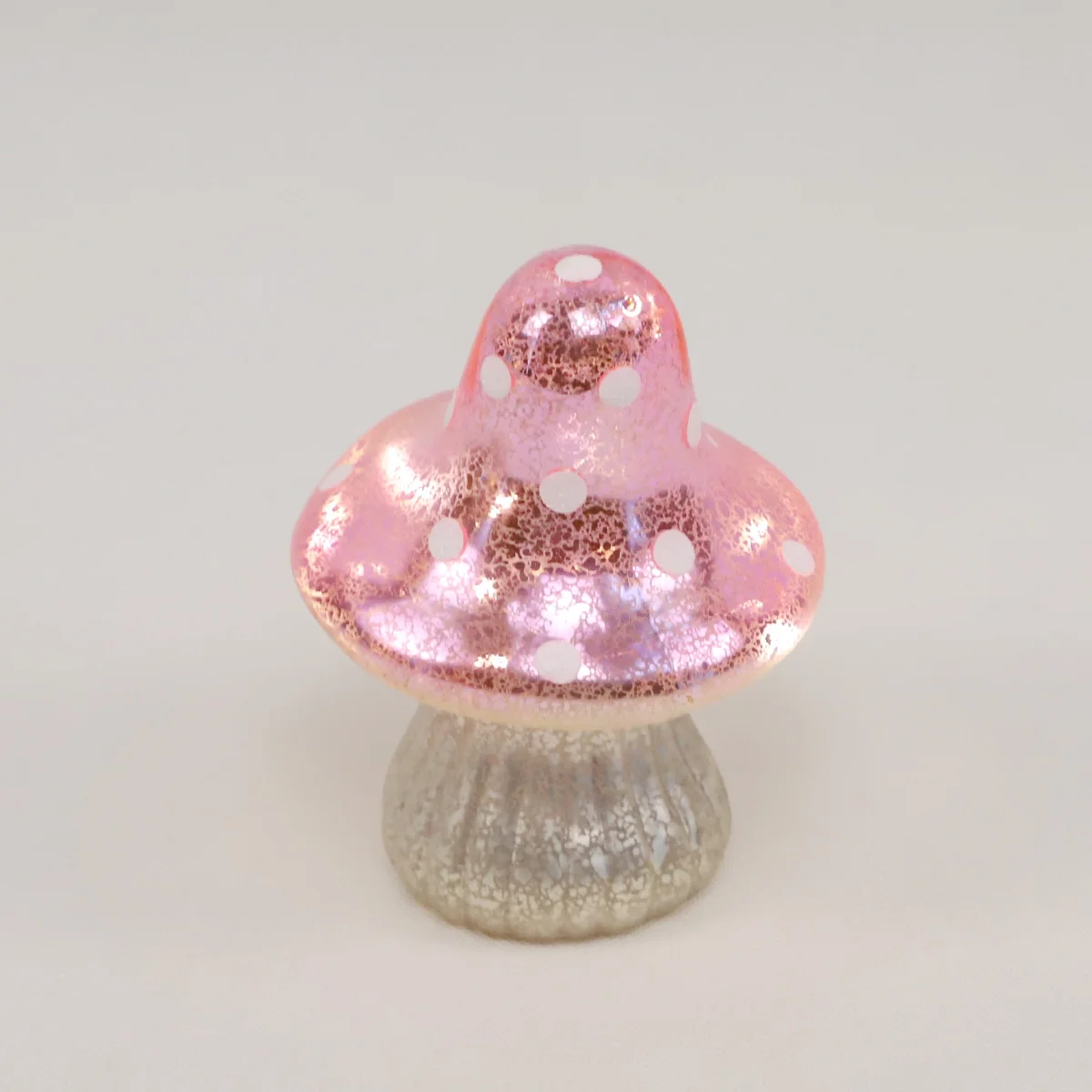 Perfect Home Decor Battery Operated Mushroom-shaped Lamp Glass LED Light Mushroom Table Lamp