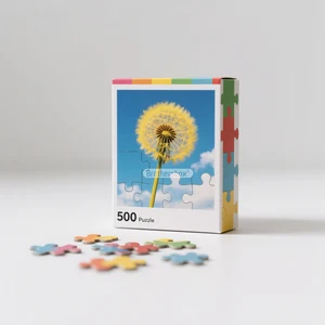 Manufacturer Custom Printed 100 500 1000 Pieces Paper Thick Cardboard Jigsaw Puzzles for Adults