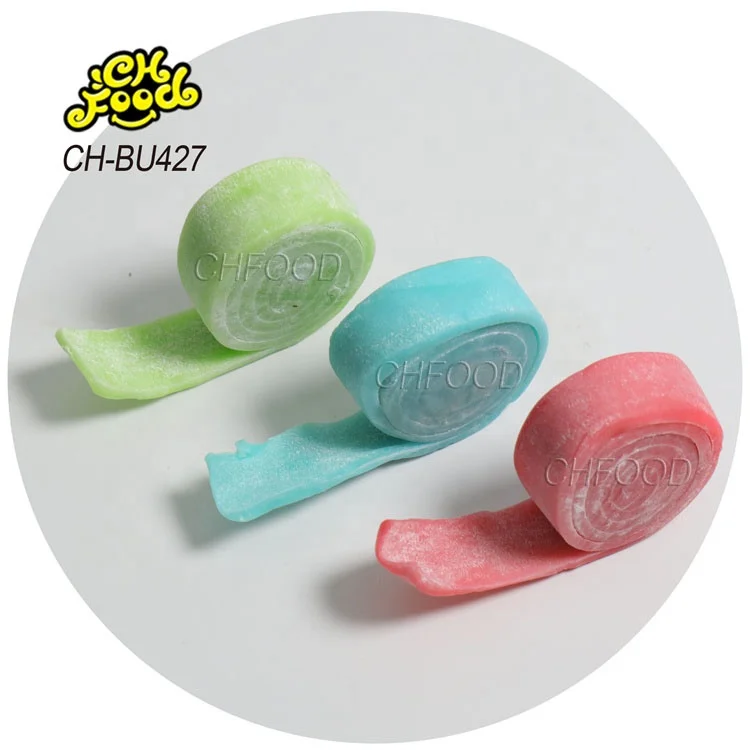 Wholesale and Custom New Hot Selling Mix Fruit Flavor Roll Bubble Gum OEM Halal Gum Candy Sweets Snack Food