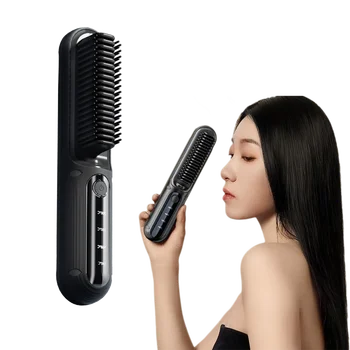 Wireless straightening comb negative ions do not hurt hair curling iron straightener splint dual purpose electric comb fluffy