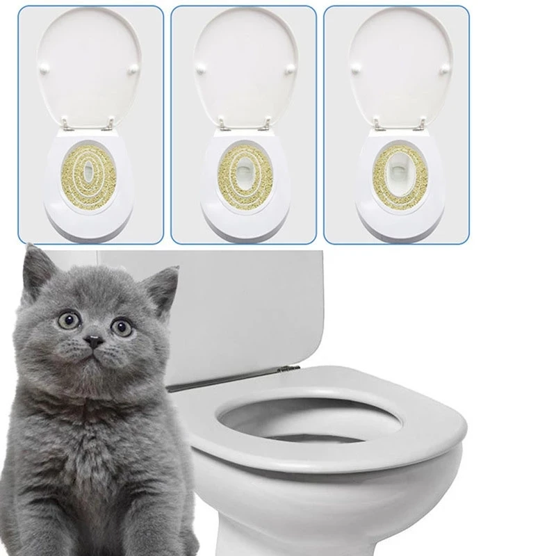 Cats Toilet Training Kit Pvc Pet Litter Box Tray Set Professional Puppy