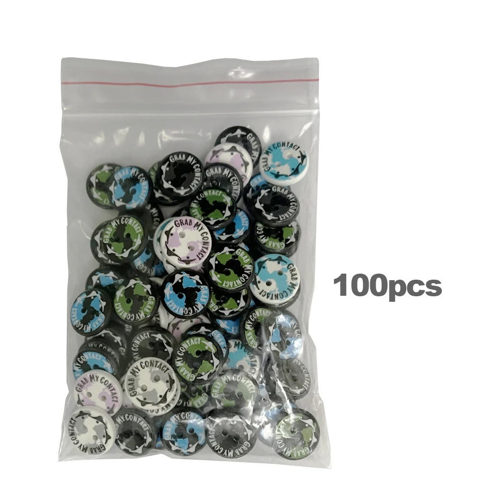 Washable Custom Printed PPS RFID Laundry NFC Tag Heat Resistance Garment Tracking Passive Programmable RFID Laundry Tags