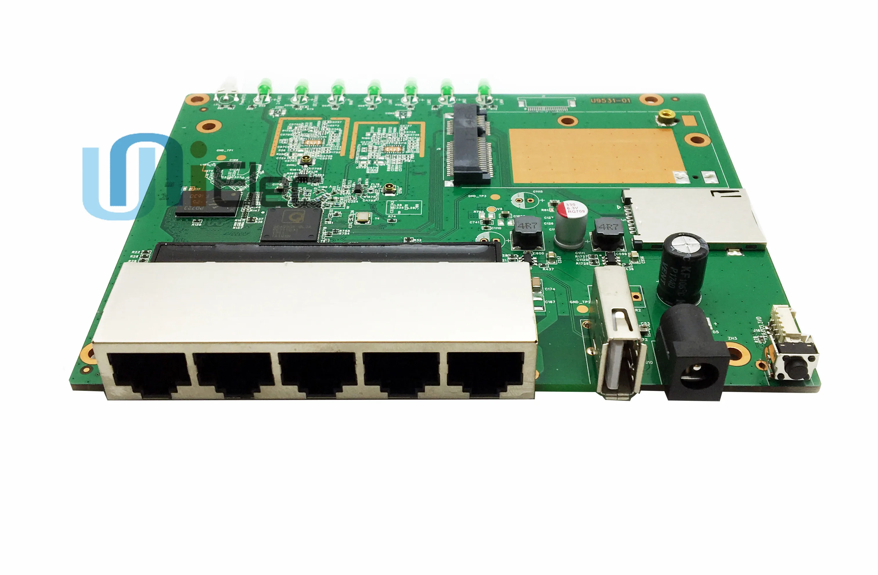 Устройство, док-станция Qualcomm QCA9531 2,4G маршрутизатор брандмауэра OpenWRT qsdk MT7612 чипсет, Wi-Fi, при создании PCBA ODM OEM изготовленный на заказ сим-карты доска