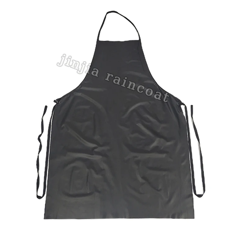 Waterproof Apron Adjustable Heavy Duty Industrial PVC Rubber Work Apron Oil Resistant Factory Butcher Apron Slaughterhouse Butcher For Men Women, Black, 120 Cm, Black, 120