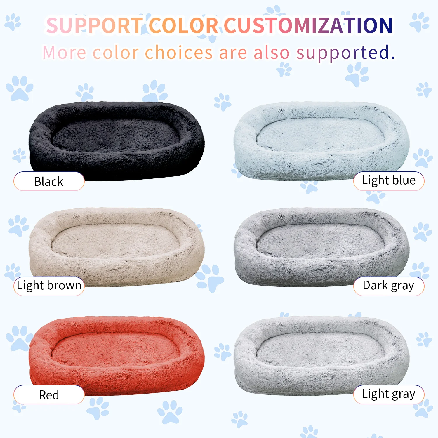 OEM & ODM xl xxl heavy duty super large sleep deeper memory foam human sized pet dog bed for humans adults manufacture