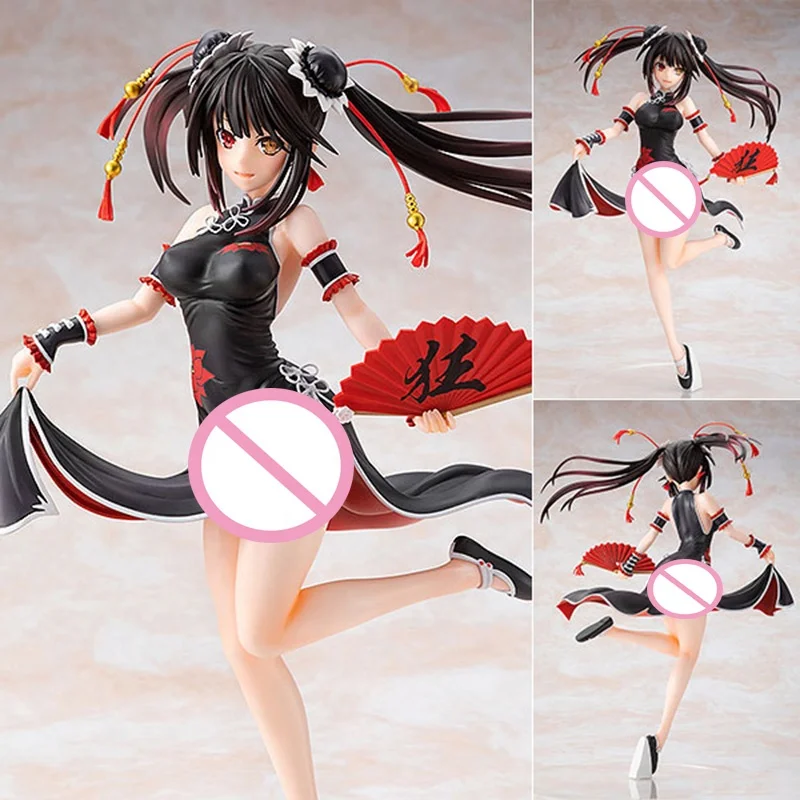 Anime Date A Live Figures Kurumi Tokisaki China Dress Ver Stand On One Feet  Folding Fan 23cm Pvc Collection Model Doll Toy Gift - Buy Action & Toy  Figures,Anime Sexy Action Figure,Anime
