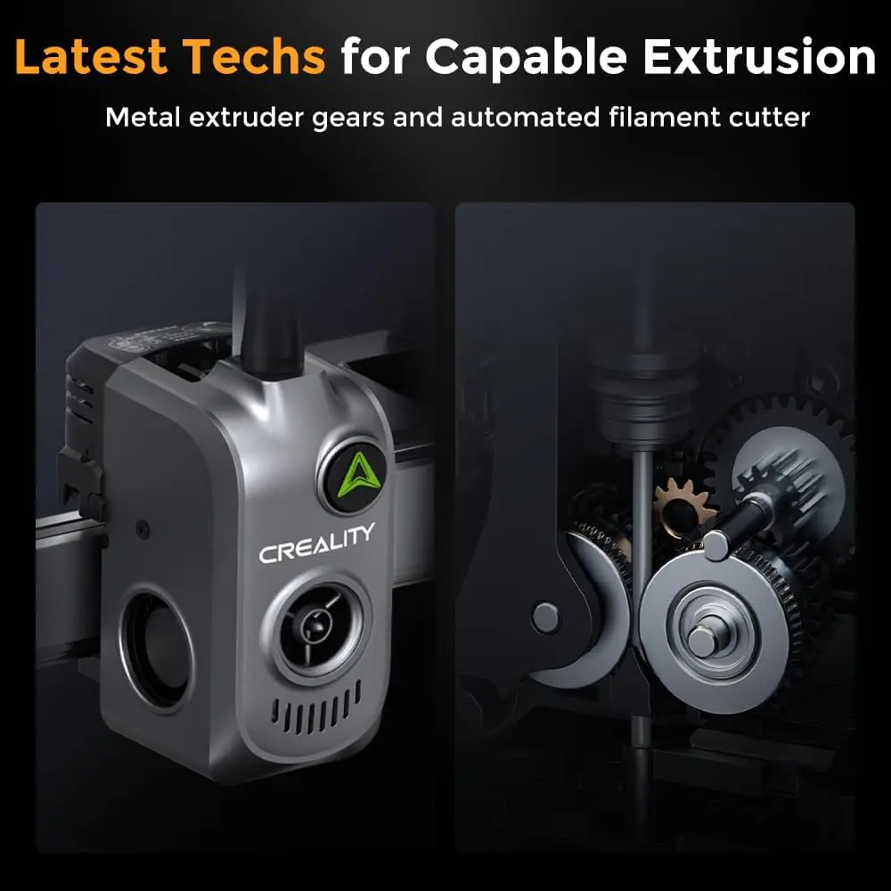 Imprimante 3D Creality Hi 500 mm/s, impression haute vitesse, filament d'impression CFS métal 16 couleurs pour la modélisation d'animations et la création de coques de téléphone._voghion.com