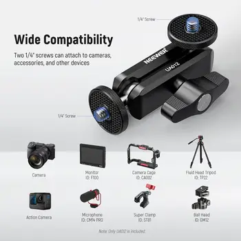 NEEWER CNC Machined Aluminum Alloy  Flexible Articulating Magic Arm with Dual Ball Heads detail image