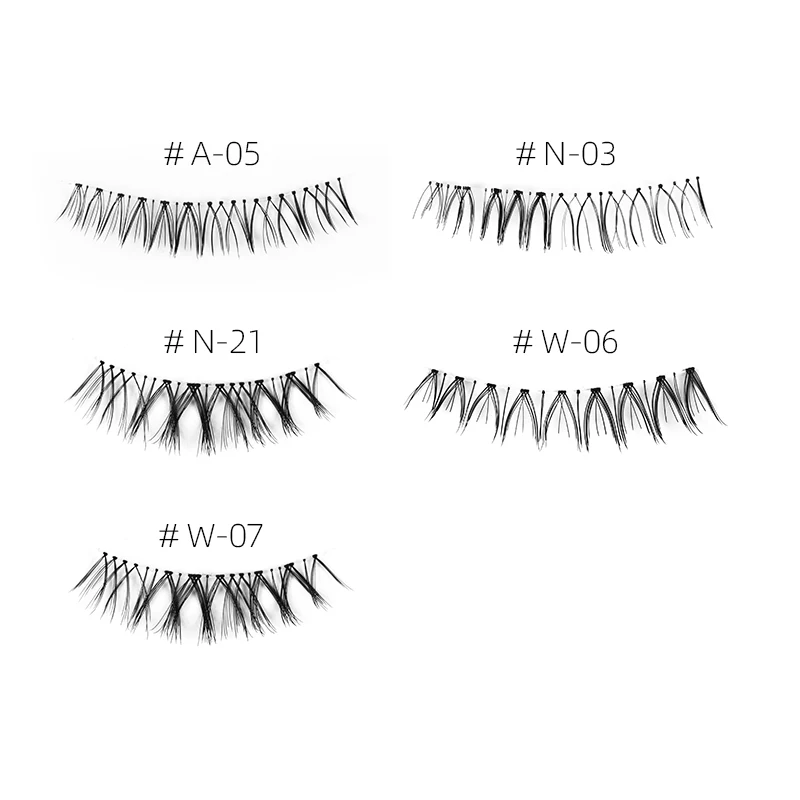 Накладные ресницы в японском стиле, макияж, ультралегкие Накладные ресницы ручной работы, мягкие верхние и нижние ресницы