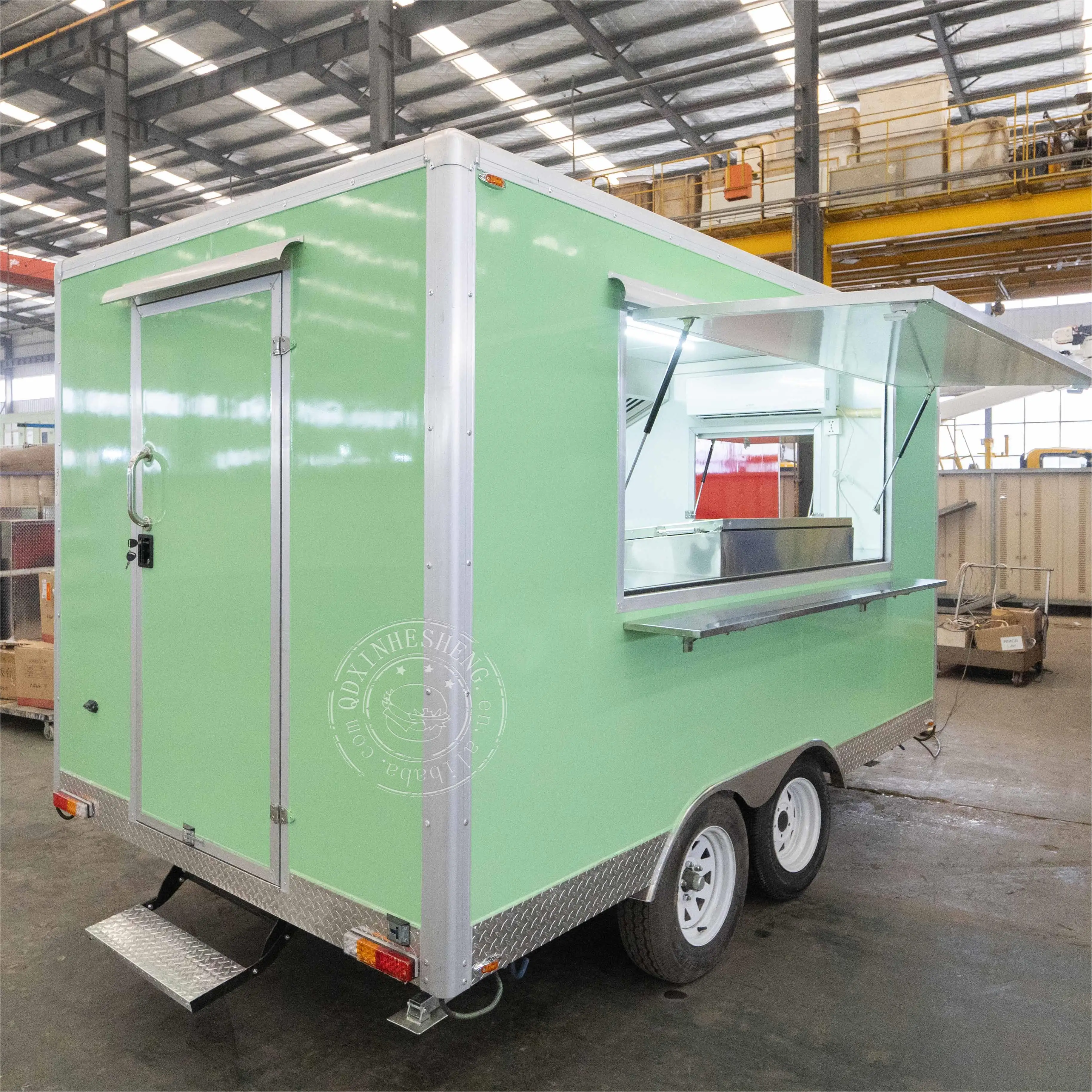 Fast Food Mobile Food Truck Equipped With Refrigerator And Fryer Buy