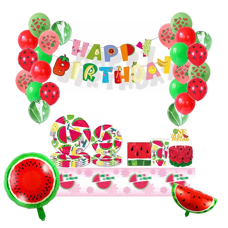 Fete D Anniversaire D Ete Servir 10 Tasses De Papier De Fete De Pasteque Fournitures 119 Pcs Pack Dgbd 129 Buy Pasteque Partie Fournitures Fruits D Ete A Theme Joyeux Anniversaire Banniere Pasteque Gateau Toppers Melon Ballons