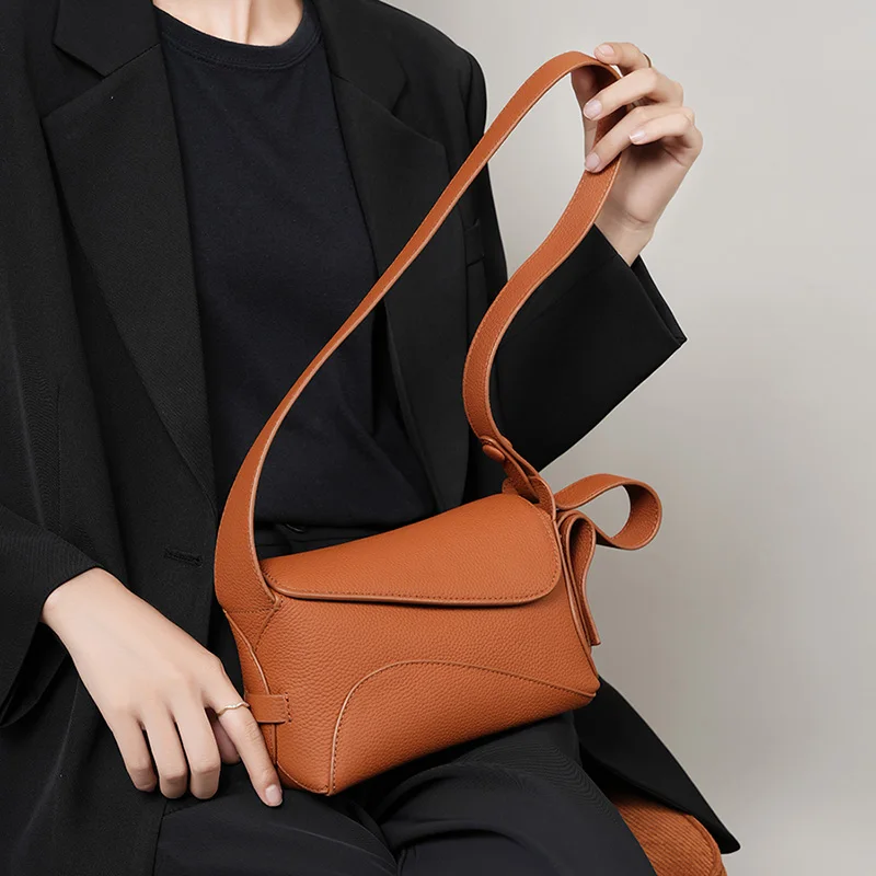 Custom Logo High Quality Leather Ladies Hand Bags Square Crossbody Handbag Tote Purse Bag for Women