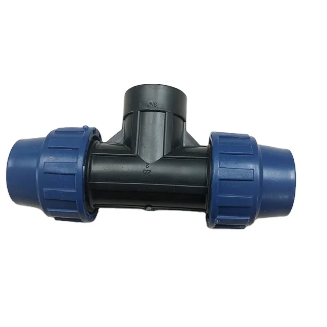 COMPRESSION FITTING 32MM x 1" MDPE WATER PIPE FEMALE TEE 