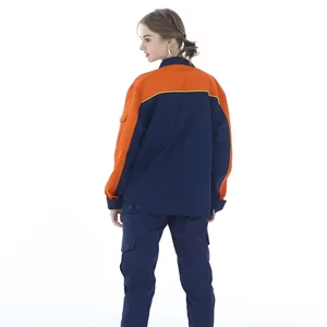 Customized Breathable Water Resistant Flame-Retardant Anti-Static Cotton Oeko-Tex Certified Long Sleeve Unisex Gas/Petrol