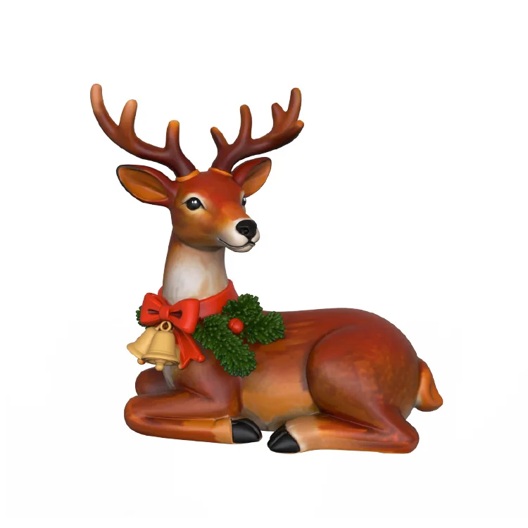 Высококачественная изысканная статуэтка лося из смолы, ручной работы, скульптура для домашнего декора, подарочная коллекция, садовое украшение, роскошная индивидуальная настройка